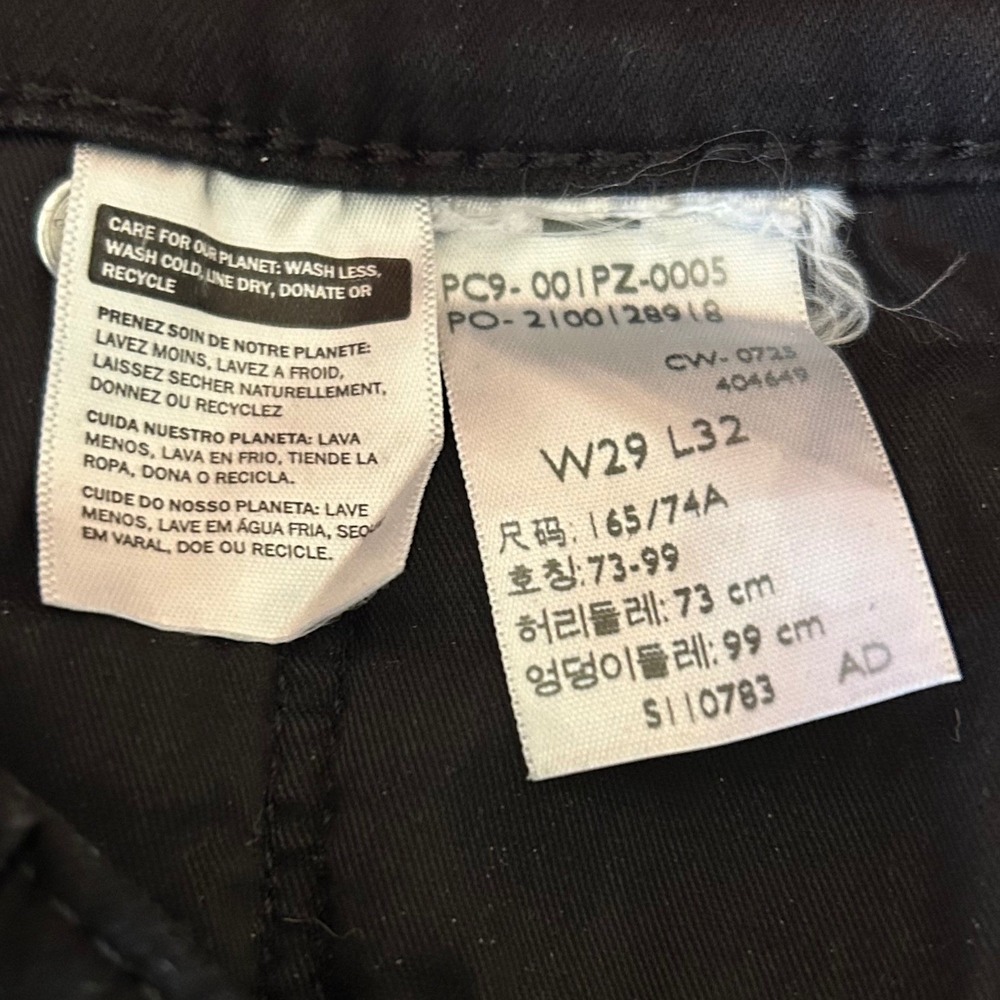 Levis 318 Shaping Wide Leg Jeans Womens 32 Black High Rise Stretch Denim Pants - Picture 10 of 11